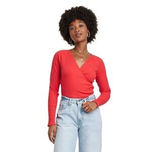 🔴SOLD 🔴 Universal Thread Red Ribbed Top